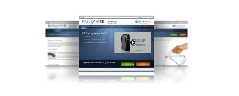 A website built by Columbus Website Design, shown across devices