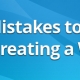 Five Mistakes to Avoid When Creating a Website